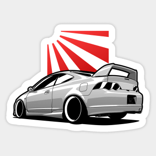 White Integra Acura RSX Sticker